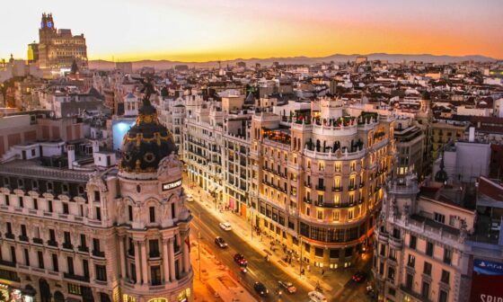 Madrid al atardecer.